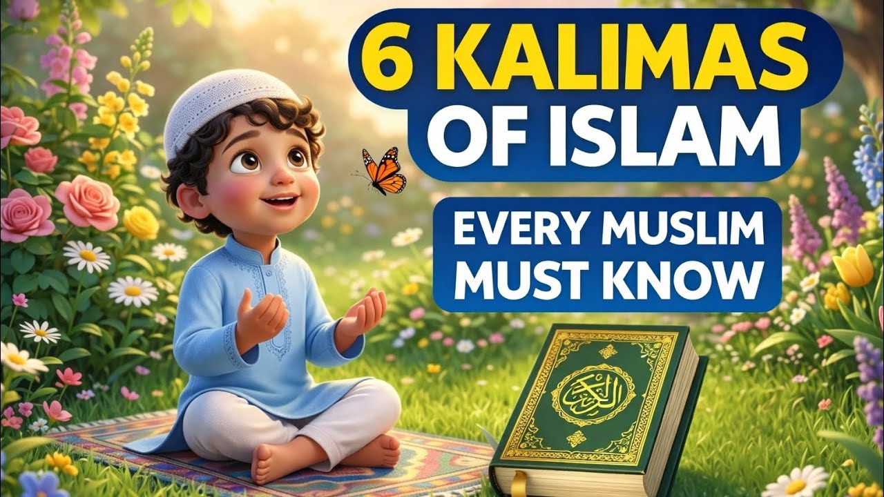 Six Kalimas of Islam | Arabic, Roman English & Meaning 