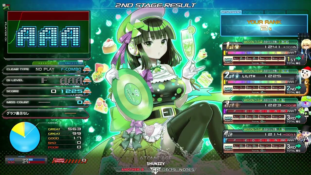 【beatmania IIDX】ATOMIC AGE / SHUNZZY　FC