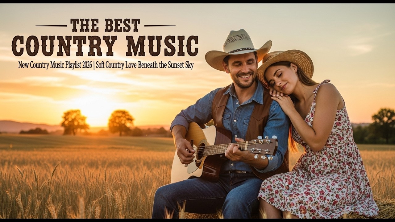 New Country Music Playlist 2026 | Soft Country Love Beneath the Sunset Sky | Western Mood