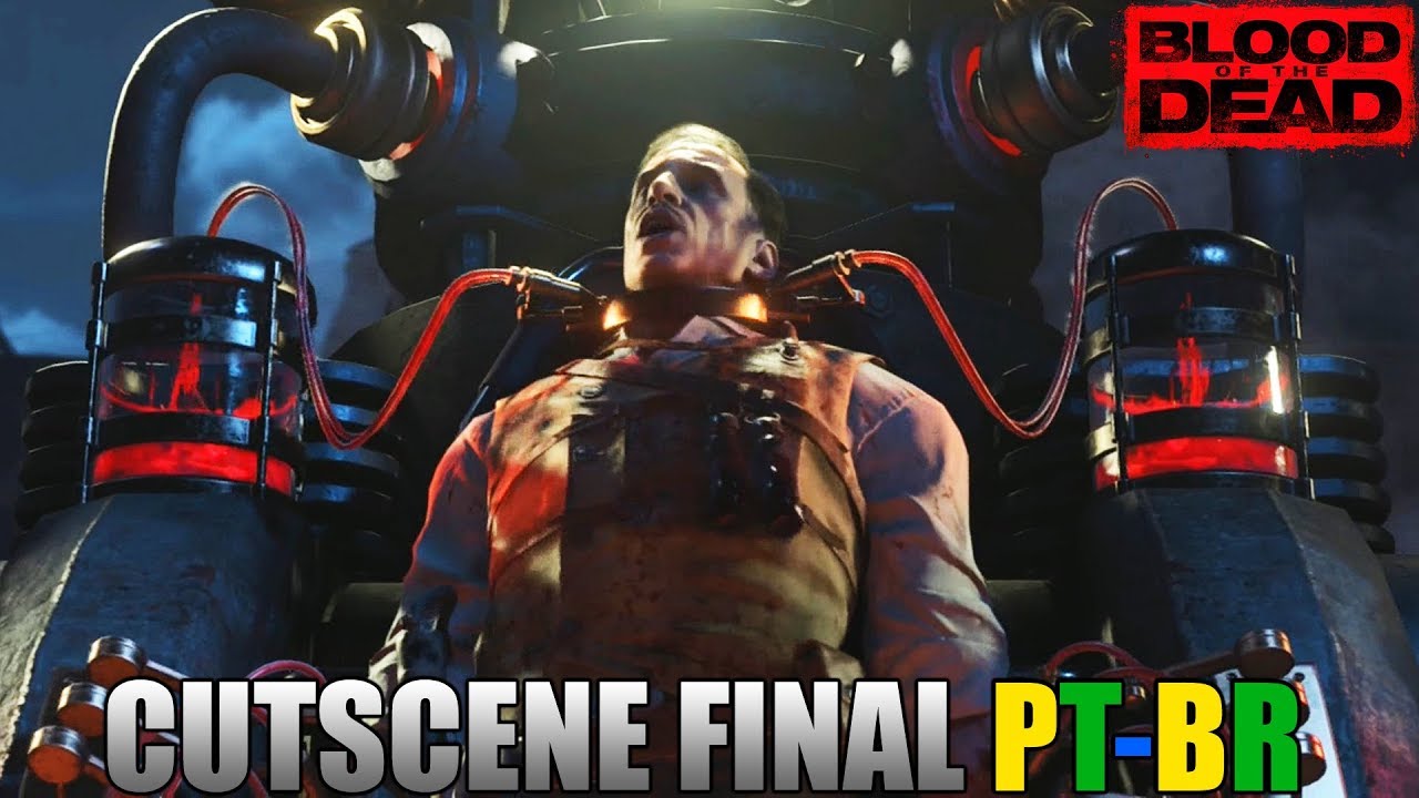 CUTSCENE FINAL 100% PT-BR - Blood of The Dead - Black Ops 4 - CONSEGUIMOS - FINAL EPICO