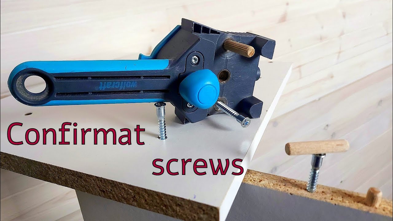 Removable Joints with Confirmat Screws and Dowels in Melamine-Faced Particle Board