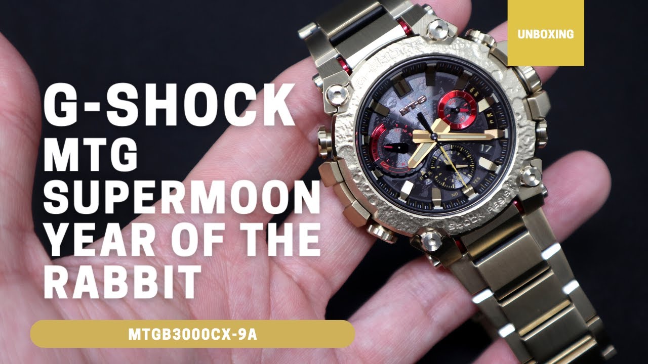 UNBOXING G-SHOCK SUPERMOON YEAR OF THE RABBIT MT-G MTGB3000CX-9A