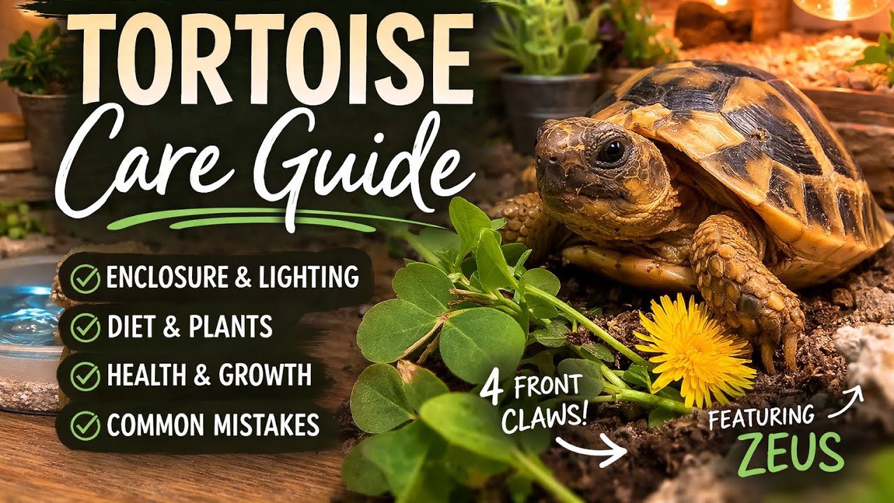 Complete Tortoise Care Guide | Setup, Lighting, Diet | Full Care and Enclosure guide for beginners |