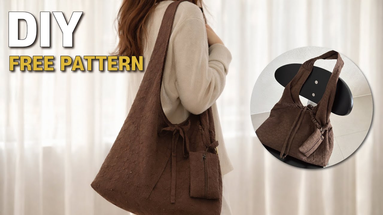 FREE Pattern DIY 가오리 가방 만들기 무료 패턴 | Easy Tote Bag Tutorial for Beginners