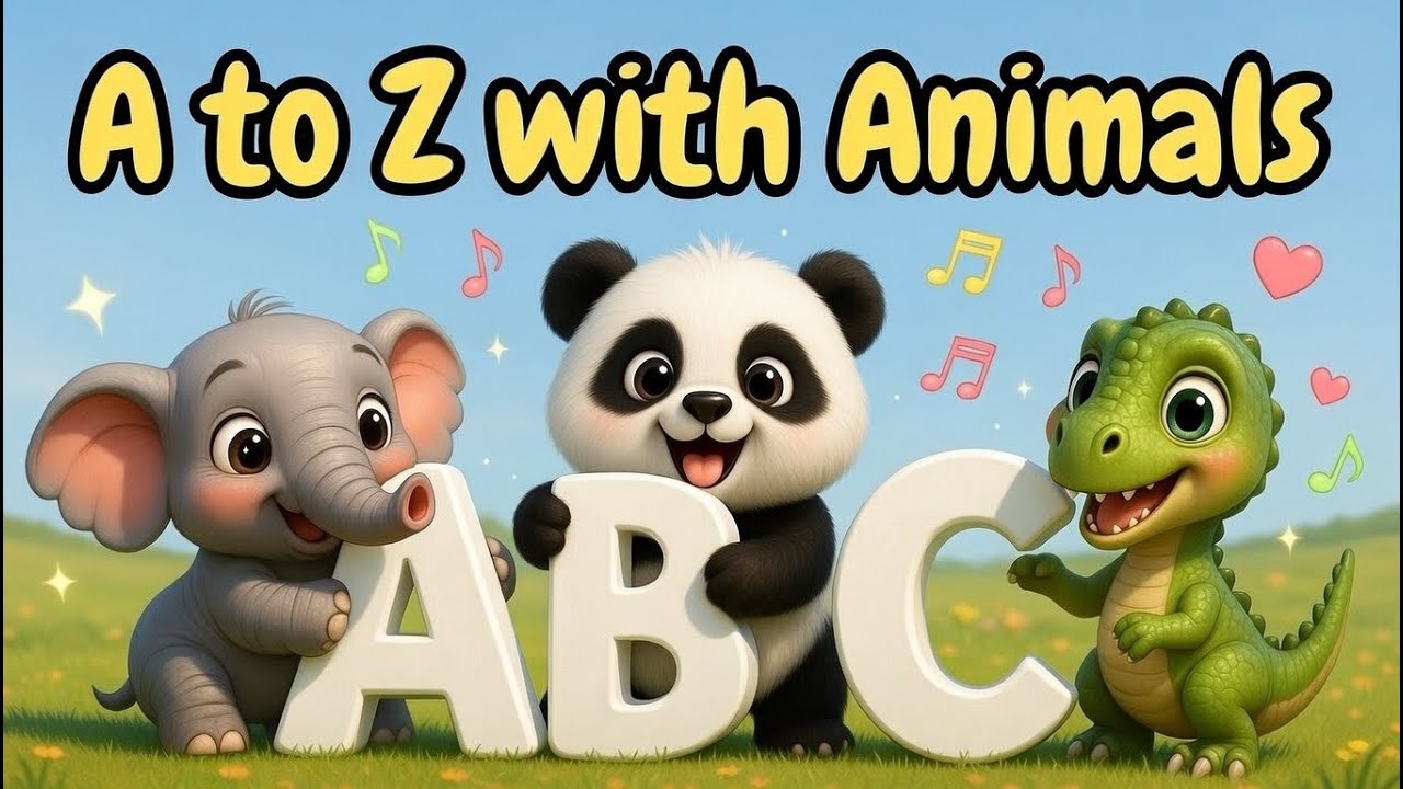 ABCD Animals | Learn A to Z Animals Alphabet Song | Kids Nursery Rhymes 2026