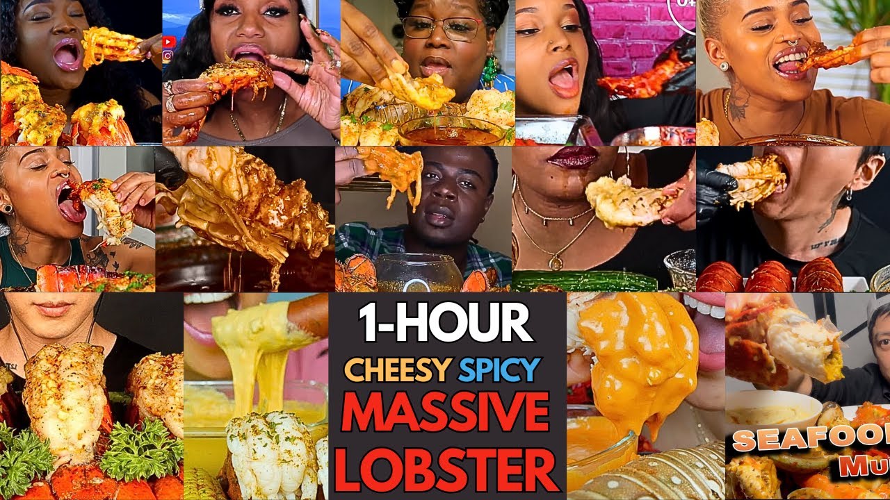 🦞🧀🔥 ASMR 1-HOUR Cheesy Lobster Mukbang - Gooey, Juicy & Spicy! | MUKBANG COMPILATION 🕑😋