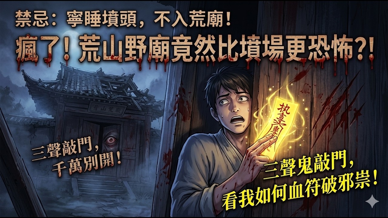 [MULTISUB] 寧在墳頭過夜，不入荒廟留宿！揭秘民間流傳千年的「冷廟」禁忌，當神像背後的邪祟睜眼，這三聲敲門聲你千萬別回應！ | 一口氣看完 | 荒廟奇聞 | 中式恐怖 | 懸疑短劇