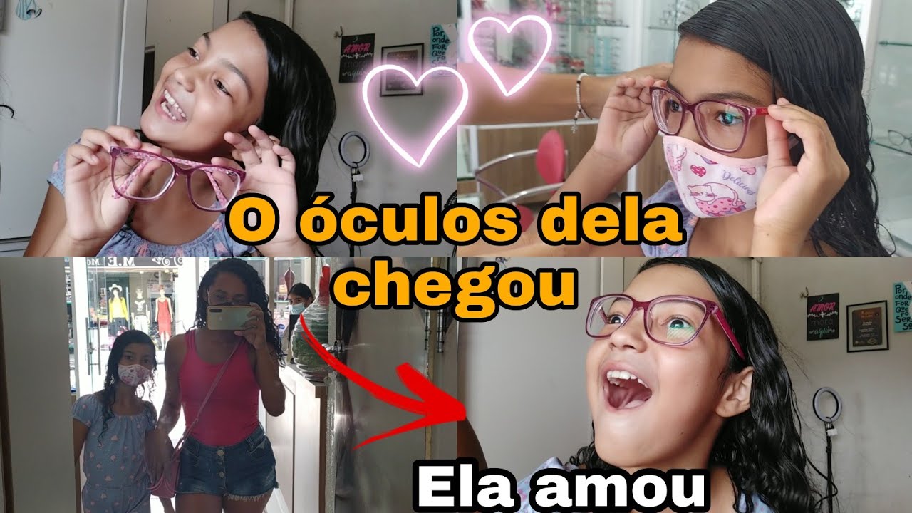 Reação ao usar óculos de grau pela primeira vez | Ela amou 🥰