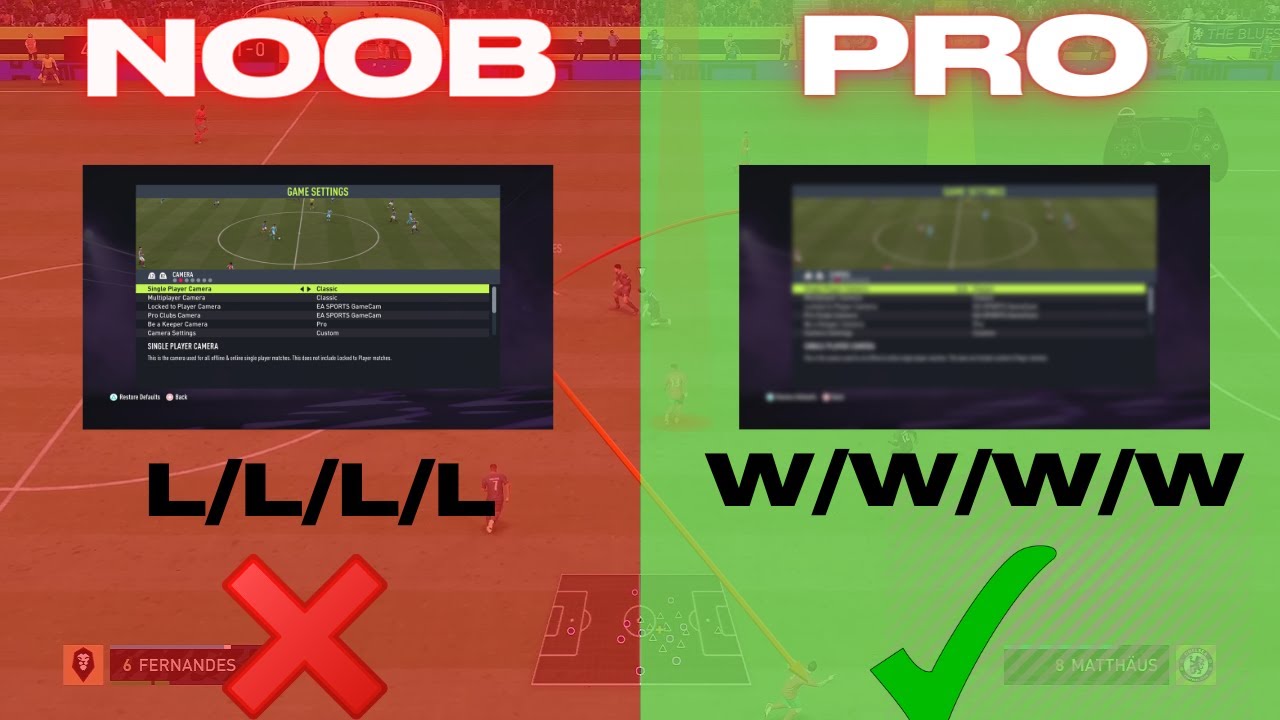 The Camera SETTINGS You Use Vs The Camera SETTINGS PROS Use In Fifa 22