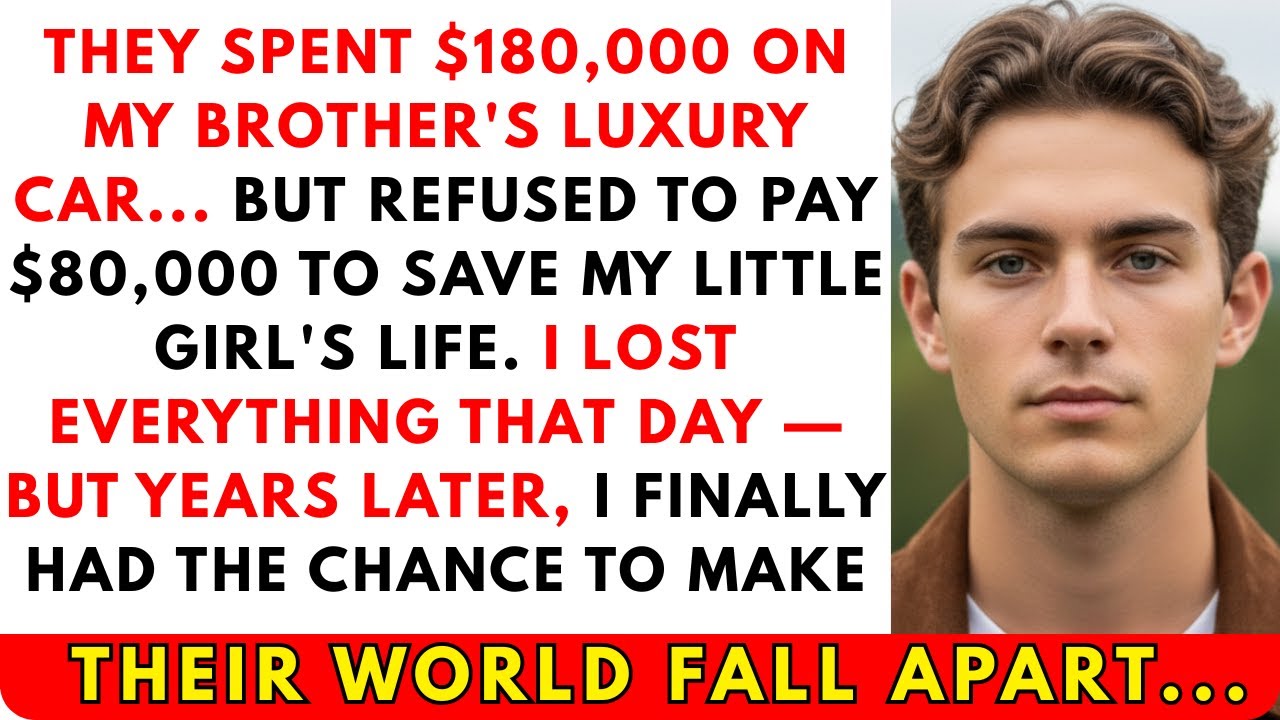 My Parents Spent $180K on My Brother’s Car… But Refused to Save My Daughter's Life for $70K...
