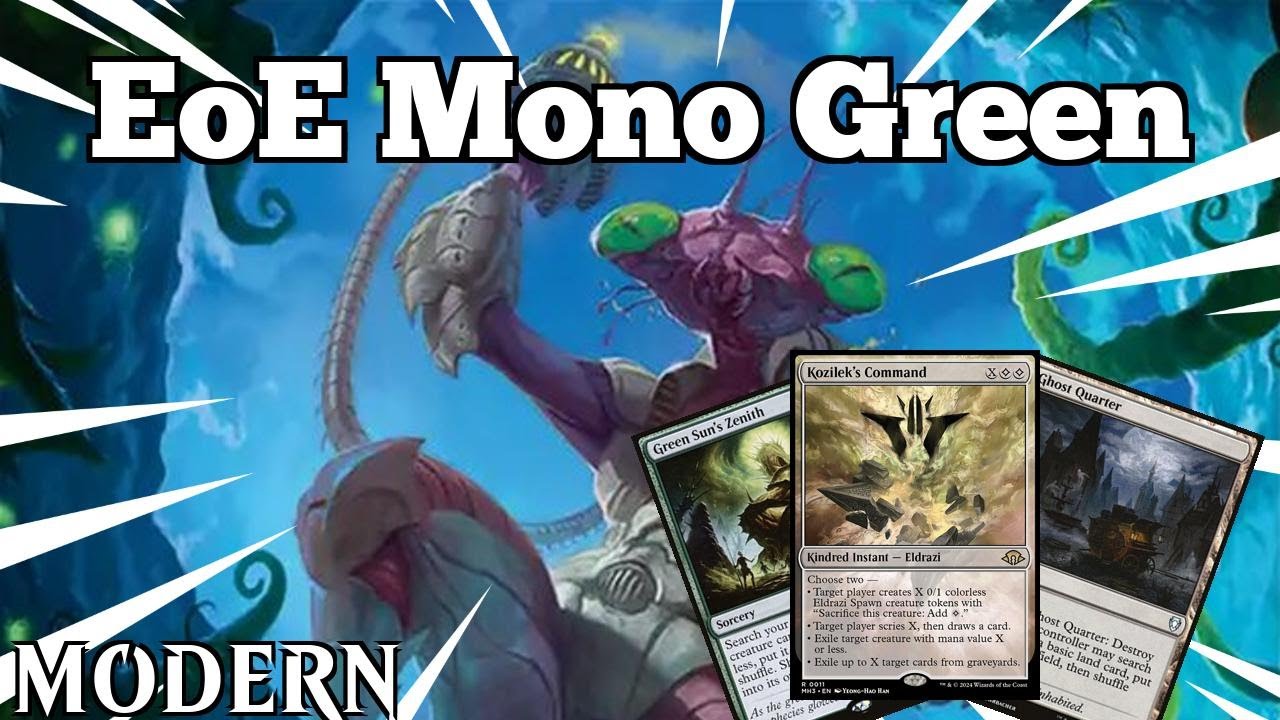 🏆Icetill GOES INSANE in this Shell! | EoE Mono Green | Modern | MTGO