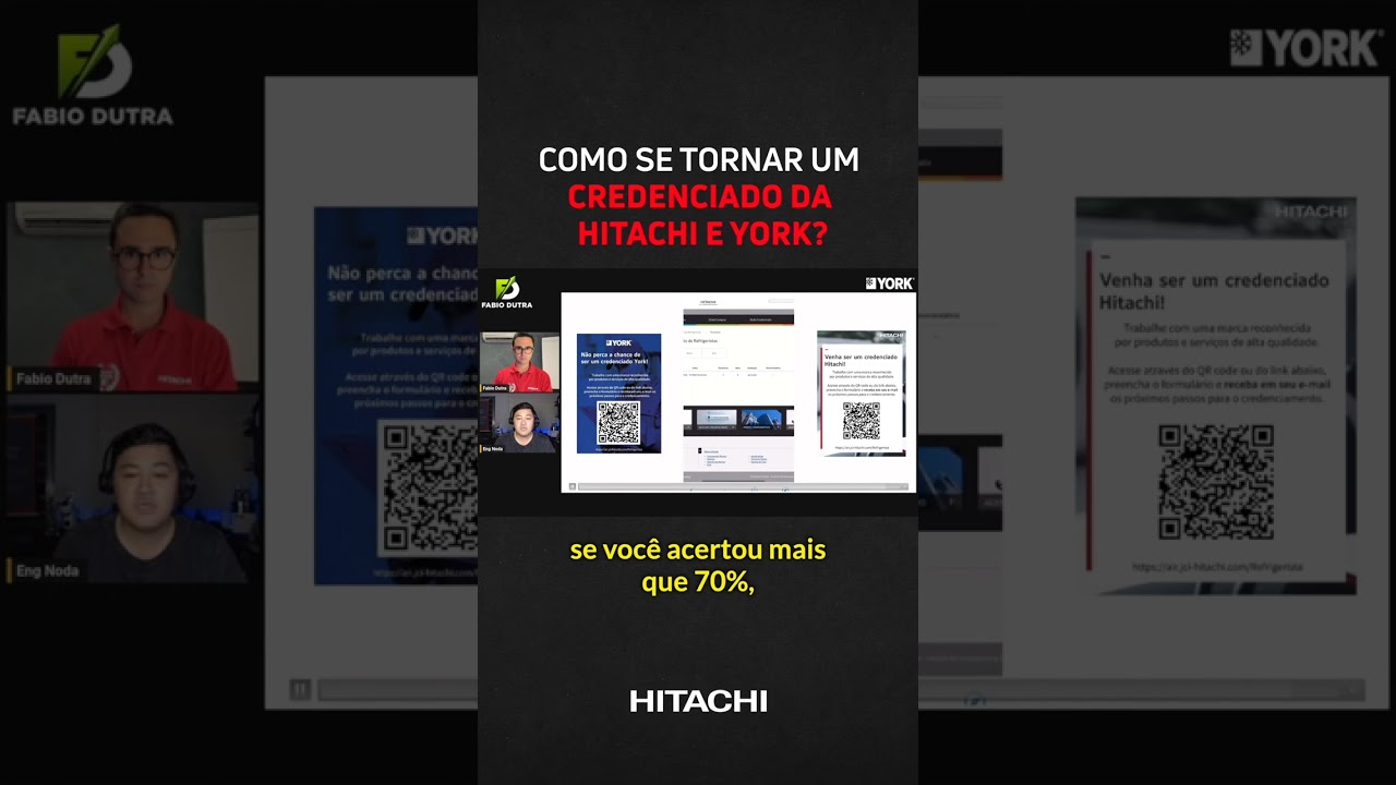 Como se tornar um credenciado da Hitachi e York ?
