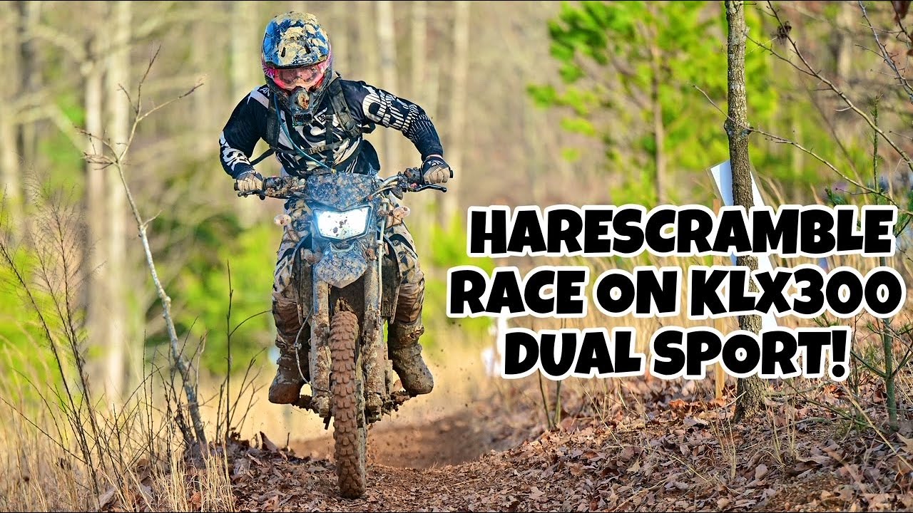 Участвую в гонках на моем KLX300 Dual Sport!