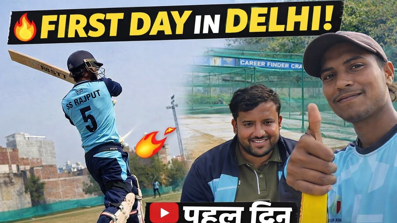 First Day in Delhi 🏏 | Cricket Academy Experience | Daily Vlog Day 11