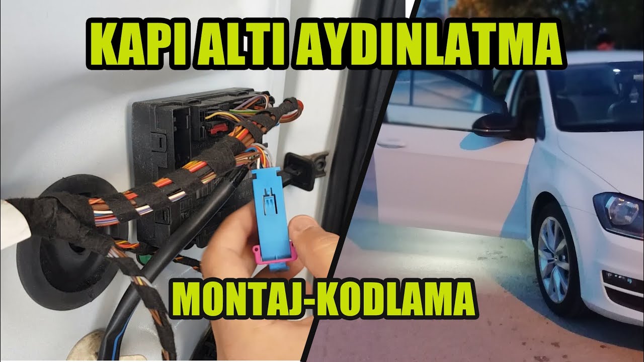 Установка и кодировка дверного освещения Volkswagen Golf 7
