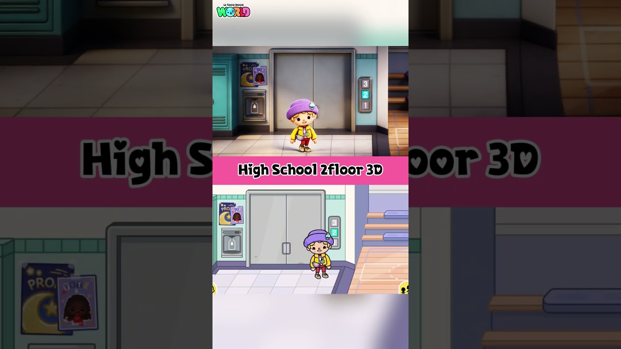 3D High School | AI Version #tocaboca