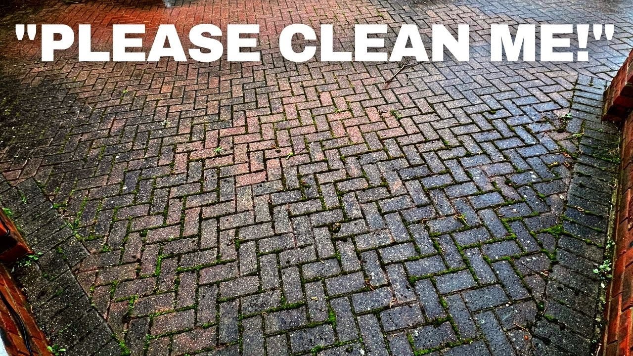 FILTHY DRIVEWAY! PRESSURE WASHING TRANSFORMATION!
