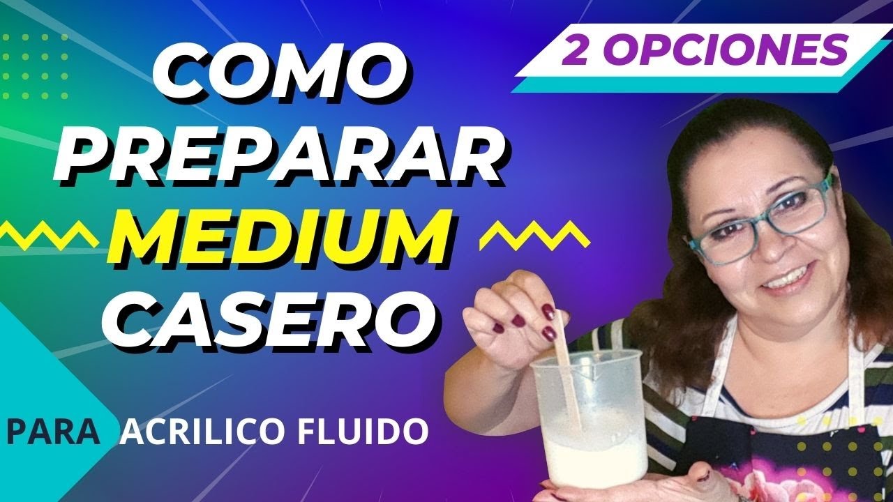 Como preparar medium casero 2 opciones para técnica de acrílico fluido