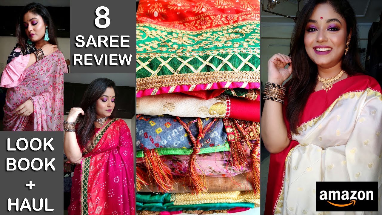 ❤‘Huge’ Amazon Saree Haul❤Flipkart Saree Haul❤Latest Saree Collection| Silk/Bandhani/Cotton/Banarasi