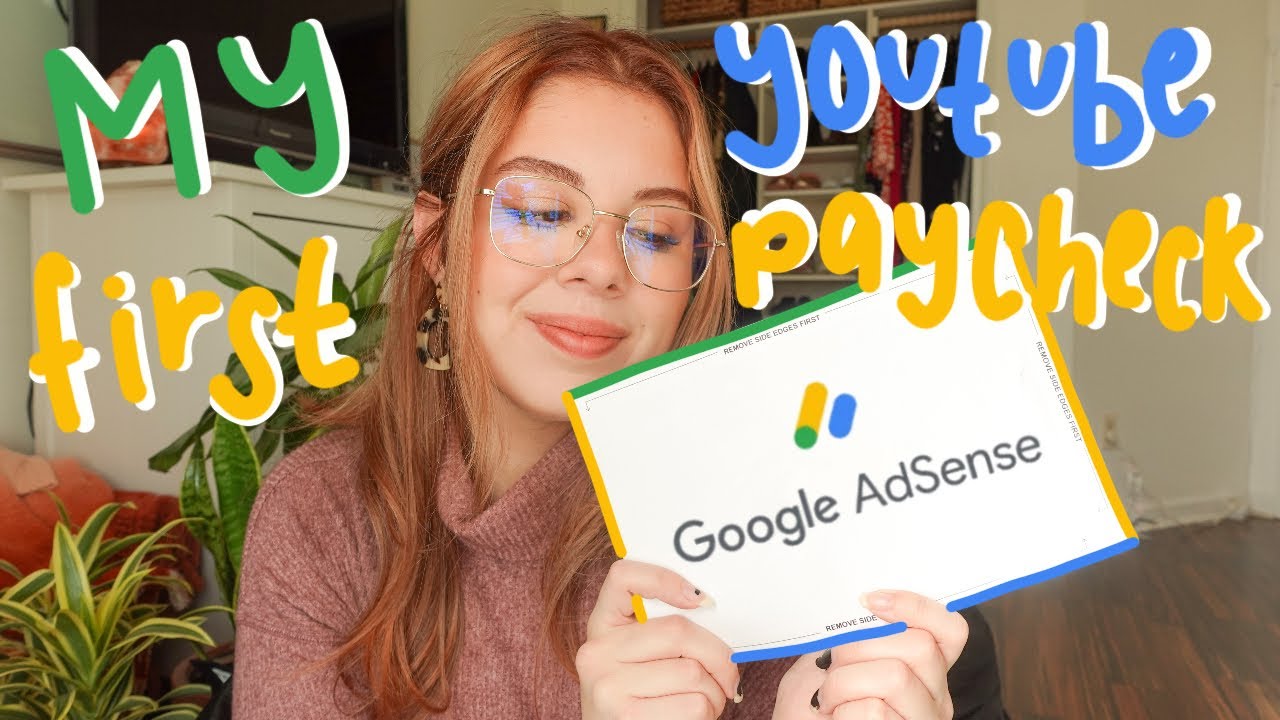 my first youtube paycheck || how much I made as a small youtuber