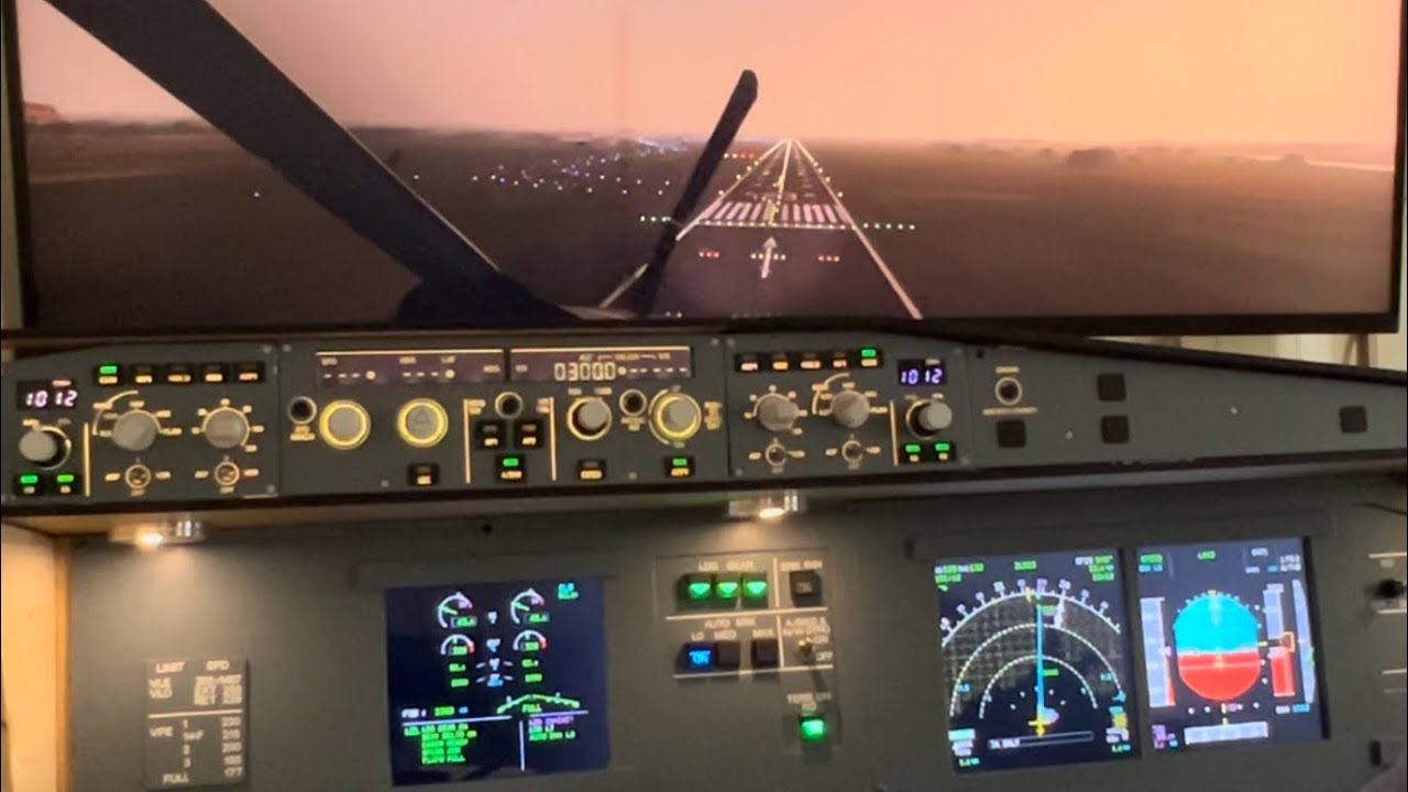 A320 Home Cockpit  |  Landing  |  Glasgow Airport  |  FBW A32NX  |  Microsoft Flight Simulator 2020