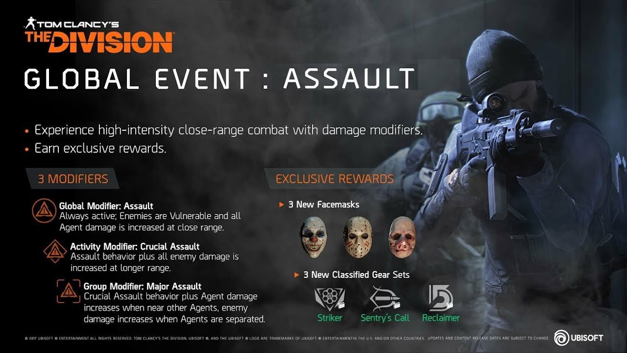 the Division 더 디비전 - 글로벌 이벤트 습격(26일까지) | GE ASSAULT (1월20일)
