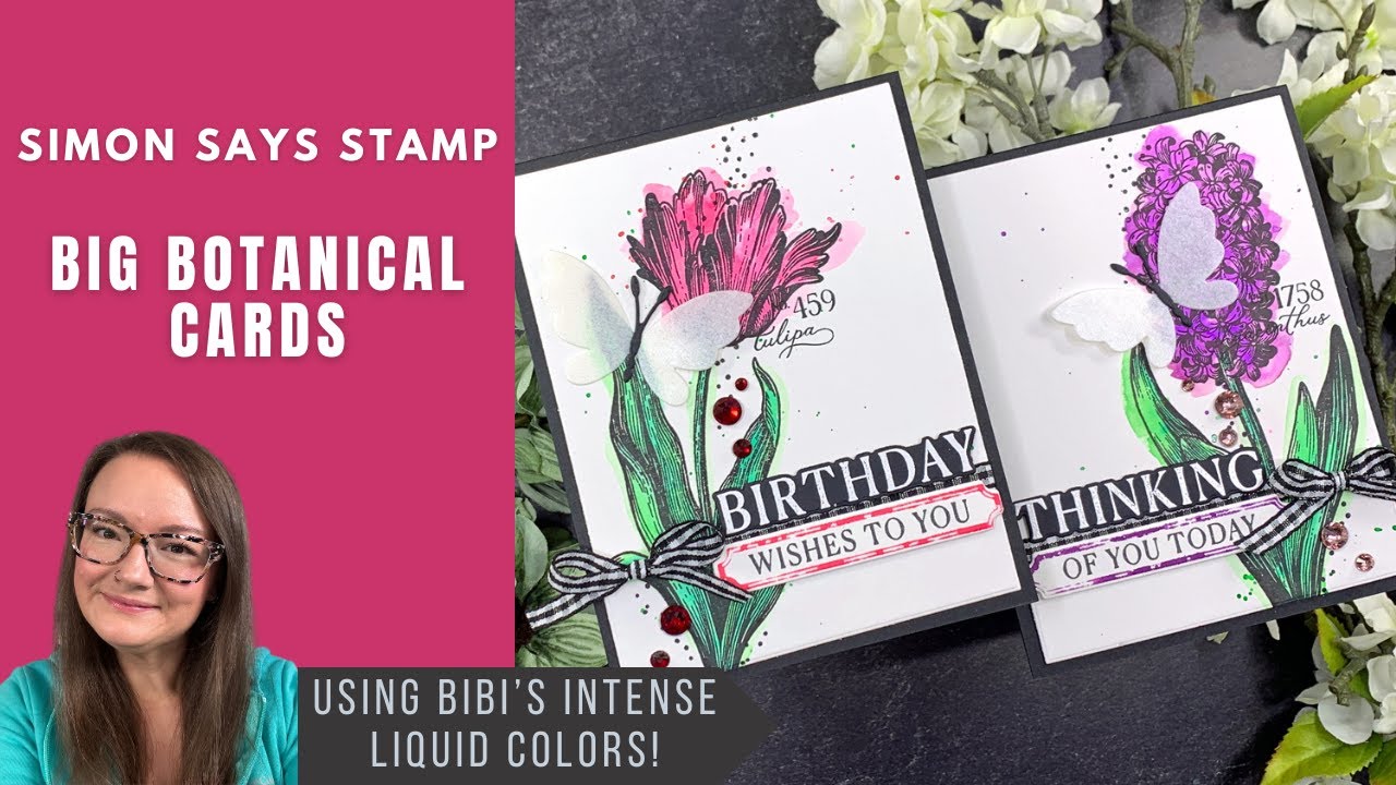 Big Botanicals with Liquid Watercolors | Simon Says Stamp