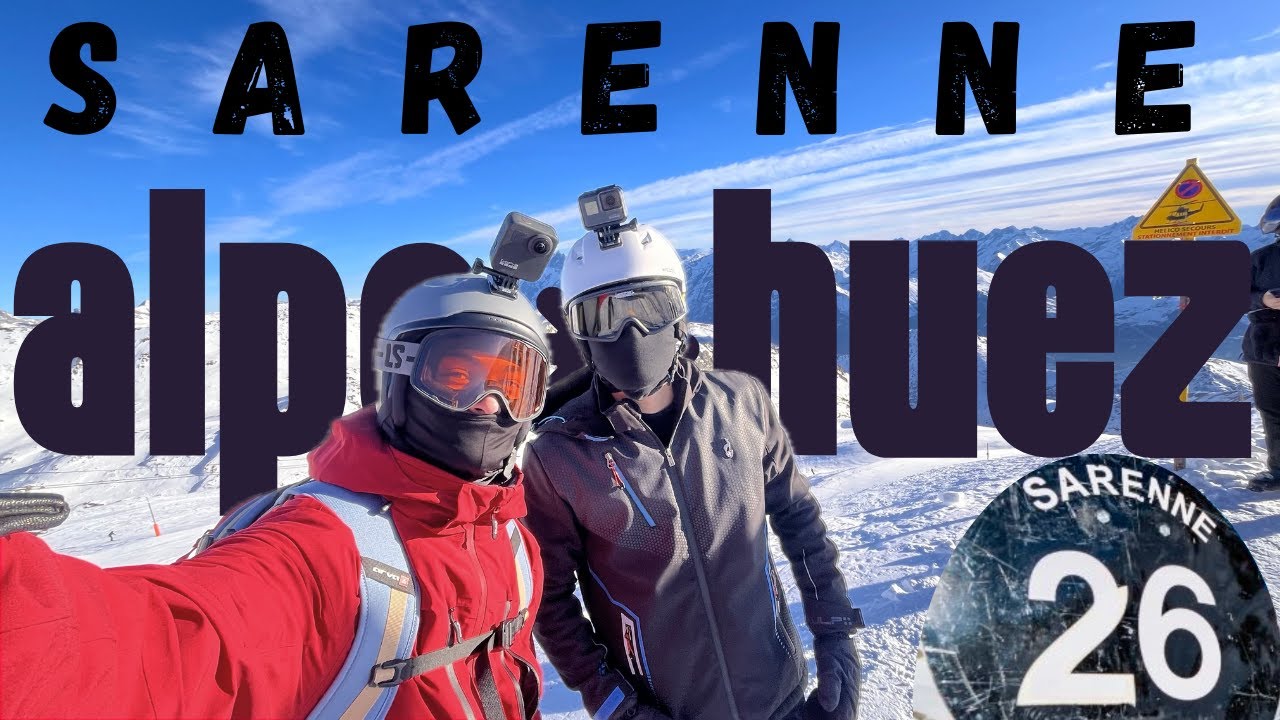 La Plus longue piste Noir d'Europe // Sarenne , L'Alpe D'Huez
