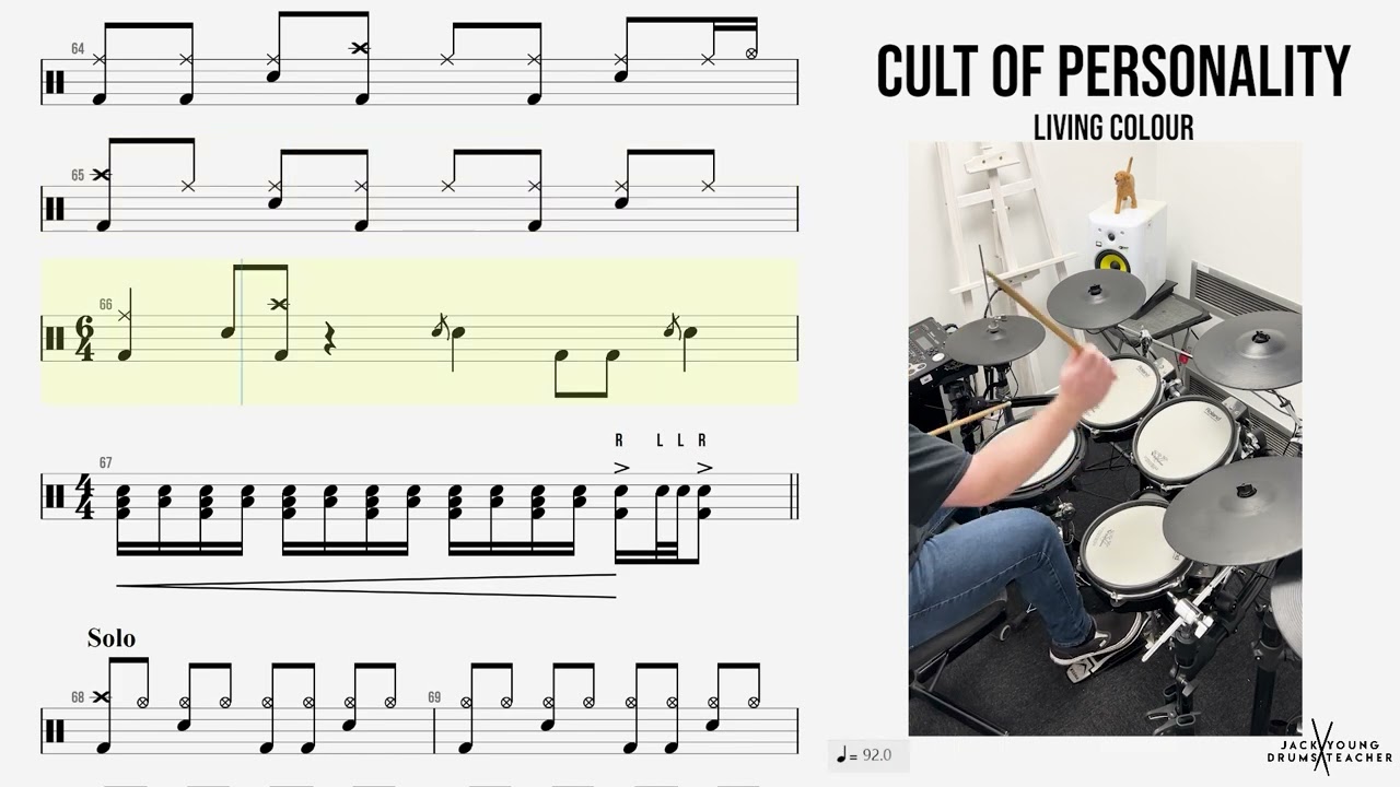 How to Play 🥁   Cult Of Personality   Living Colour