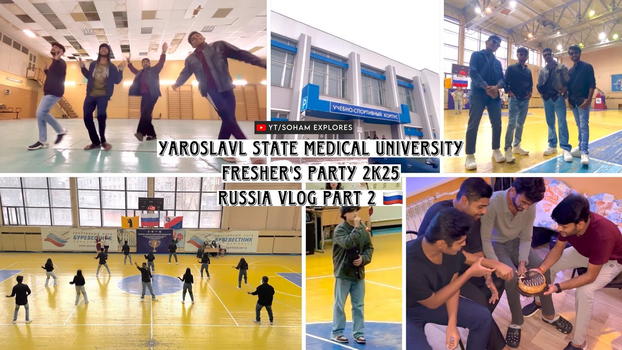 Fresher’s Party 2025 Vlog Part 2 🇷🇺 Yaroslavl State Medical University Russia | MBBS Abroad Russia