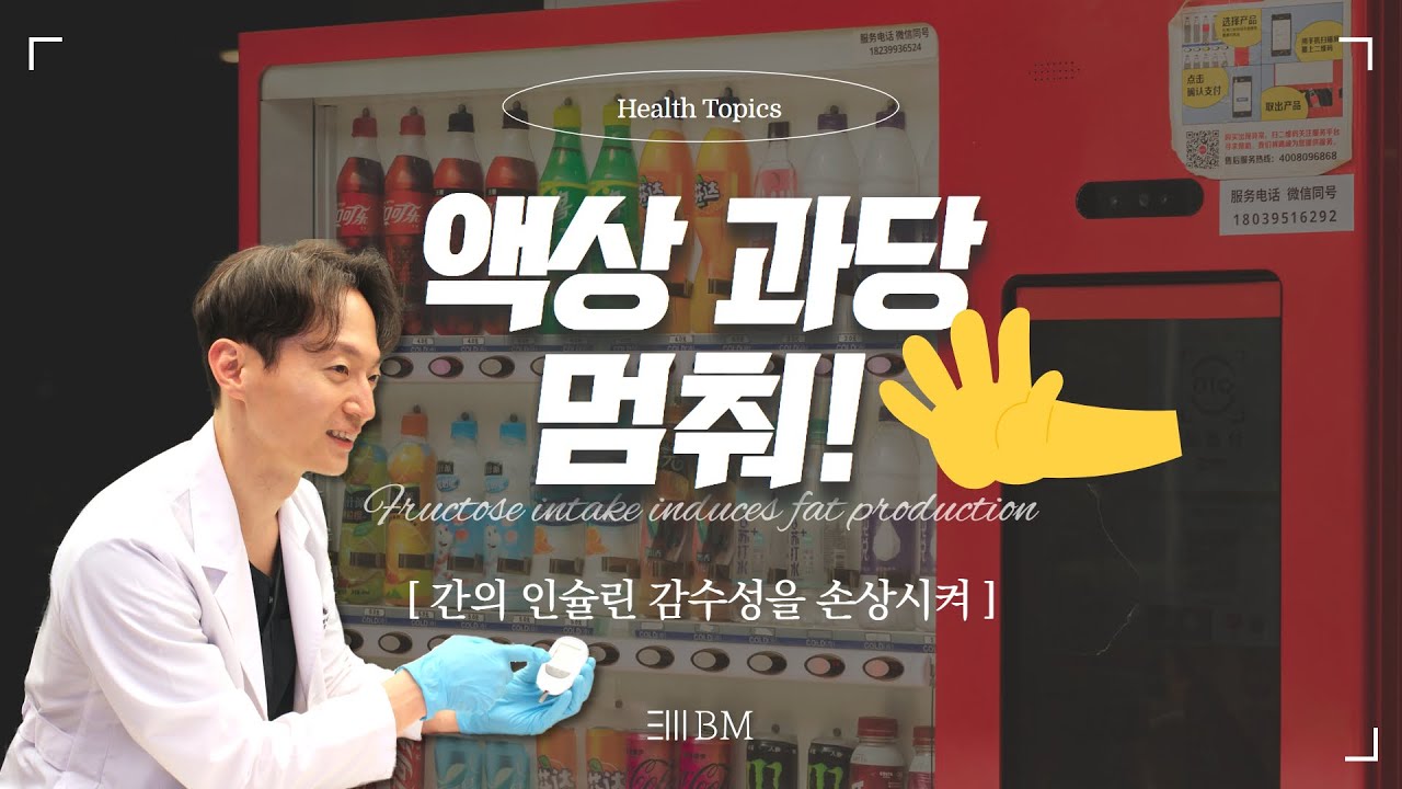 달달함은 살도 찌게하고 간에도 영향을? #과당 #액상과당 Fructose intake induces fat production [한방내과전문의 비엠한방내과]