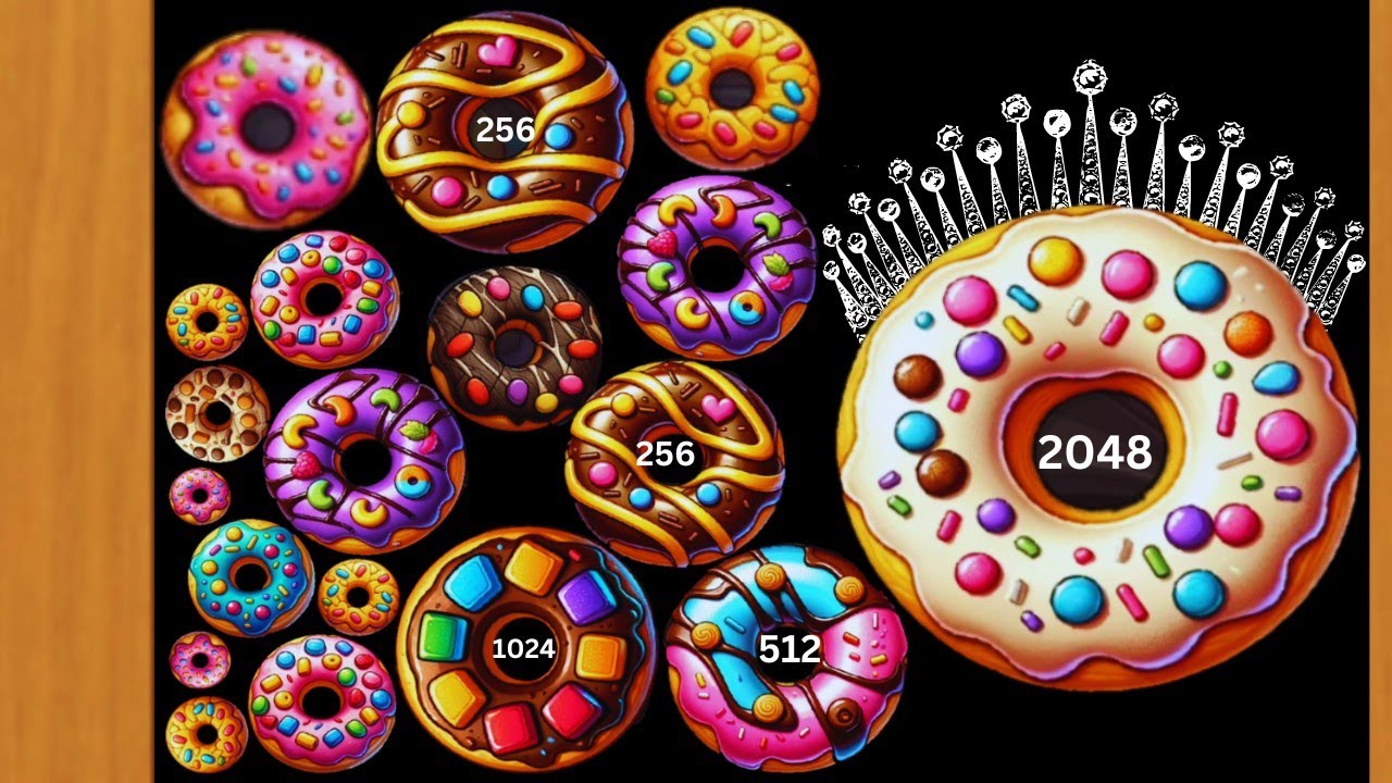King Of Donuts 2048: Puzzle Game #gameparkarea #2048 #donuts #puzzlegame