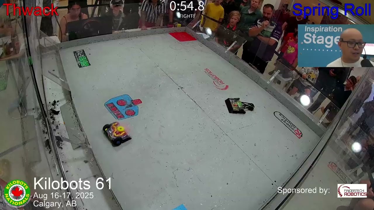 Thwack vs. Spring Roll [Antweight Rookies] - Kilobots 61
