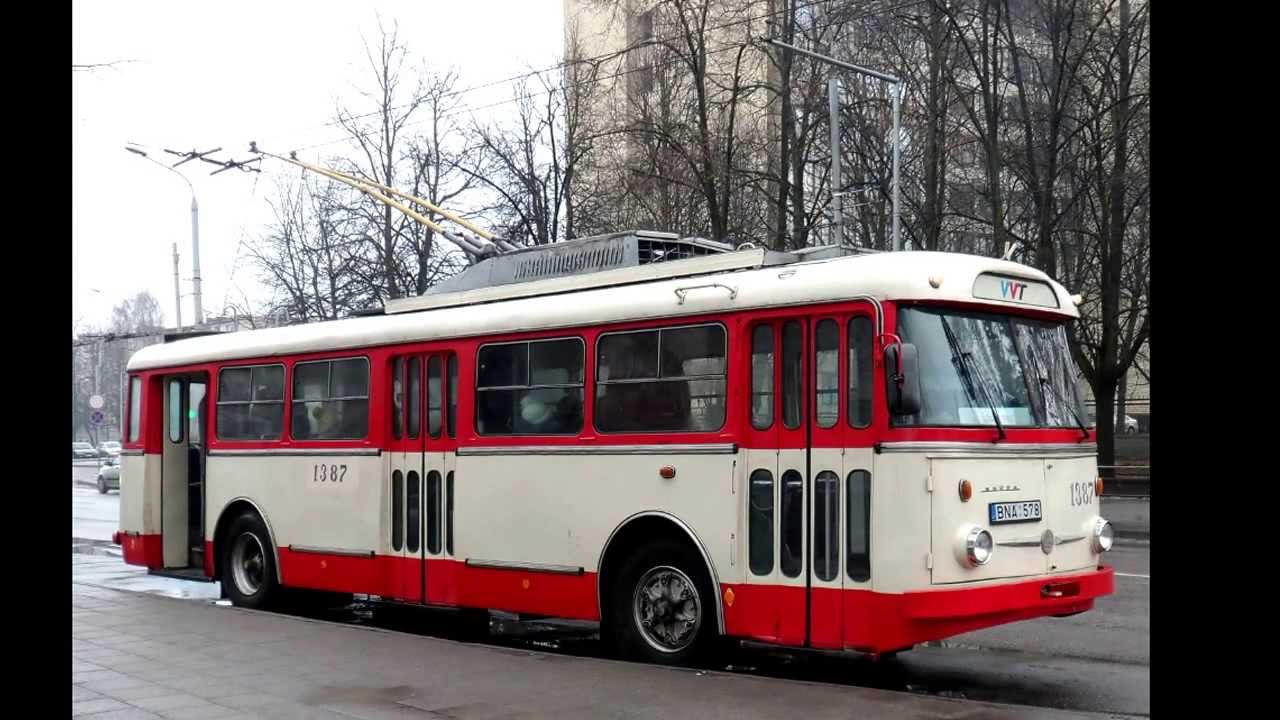 Troleibusas &Scaron;koda 9Tr (1387), Vilnius, 2014-02-08