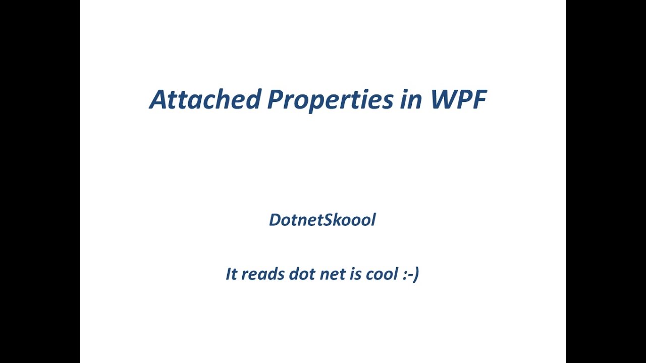 Прикрепленные свойства в WPF