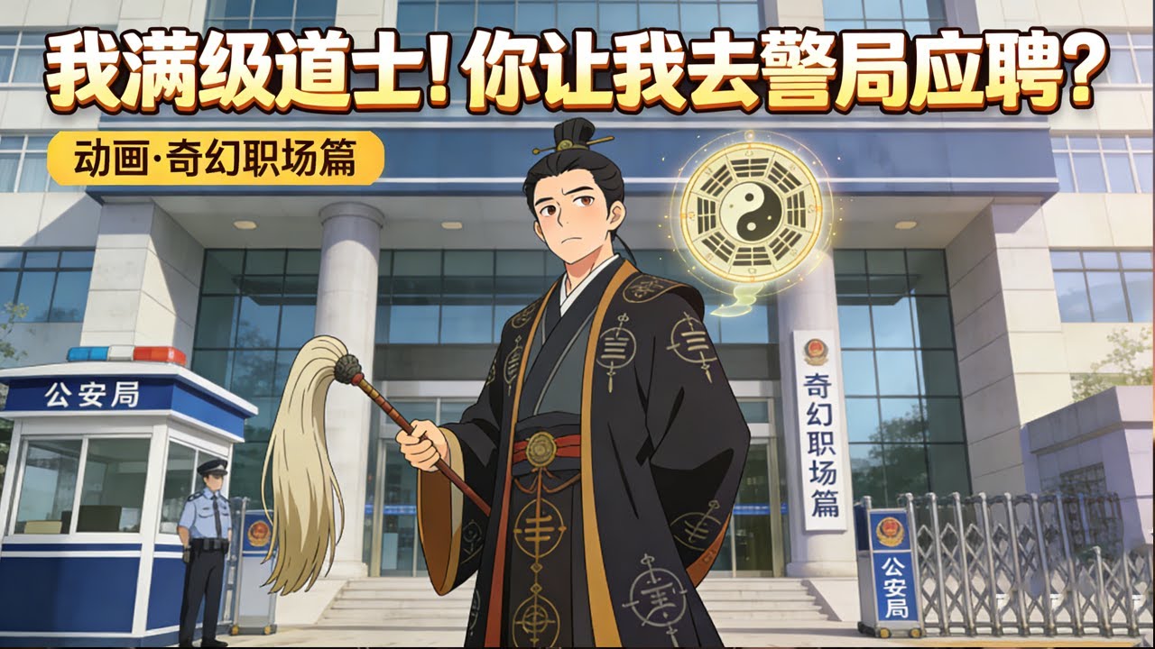 🔥一口气看完🔥【我满级道士！你让我去警局应聘？】💥穿越平行世界是一个道士？系统任务是让自己去做警察？💥FULL COLLECTION✖️MULTISUB  #系统 #玄幻