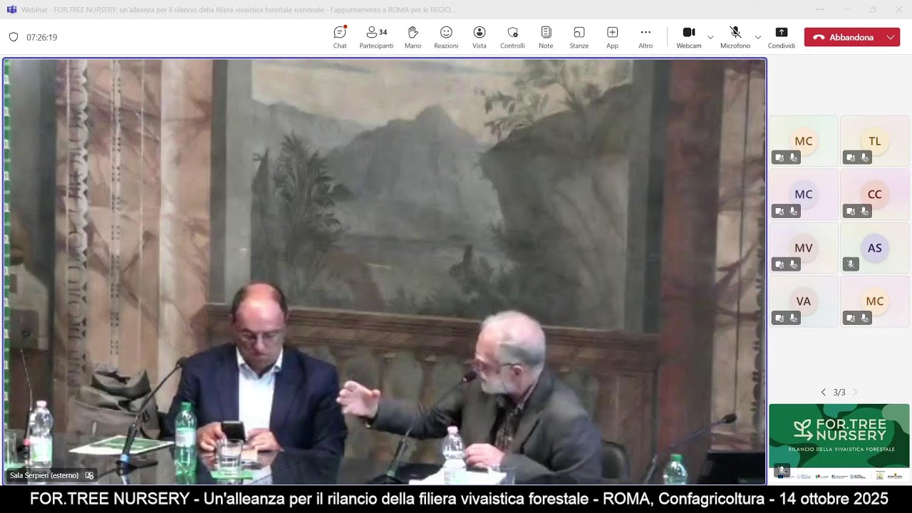 Live streaming Evento 14 Ottobre, Roma: FOR.TREE NURSERY