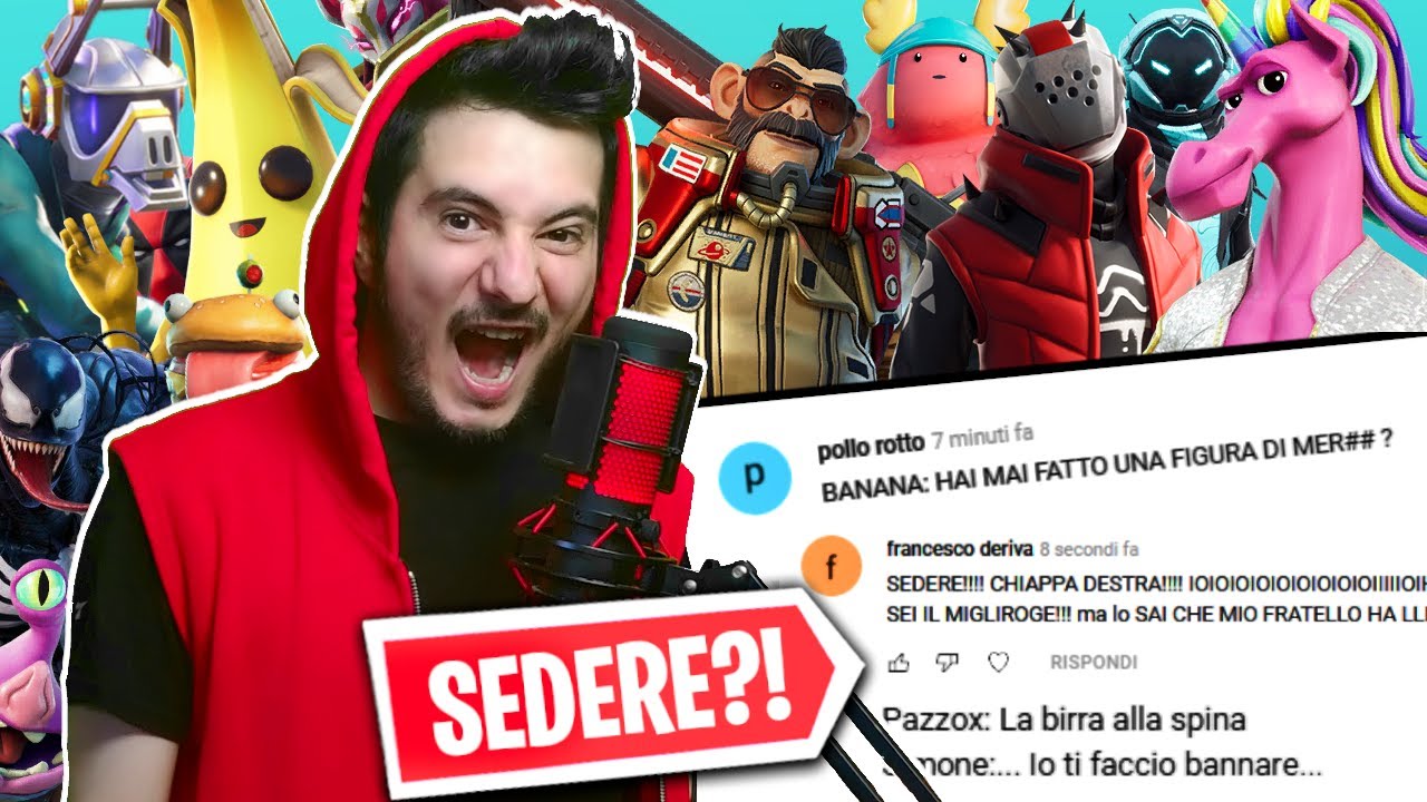 DOPPIARE LE DOMANDE & COMMENTI CON LE VOCI DI FORTNITE (3) 🎤 Pazzox