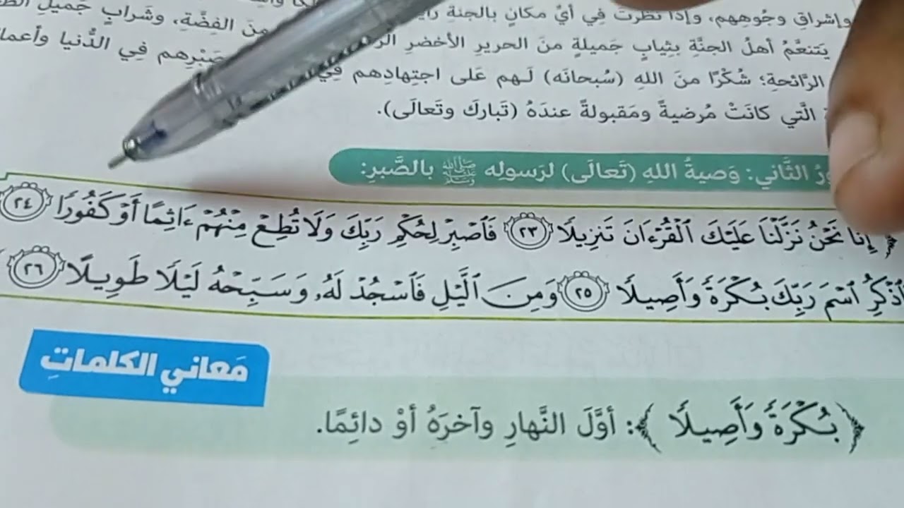 شرح الجزء الثاني من سورة الإنسان (١:٣١) وبيان نعيم أهل الجنة - شرح تعليمي مبسط