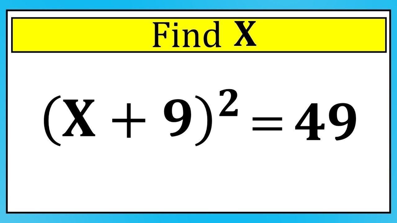 Harvard University Admission Test Olympiad | Nice Square Algebra Question Olympiad 