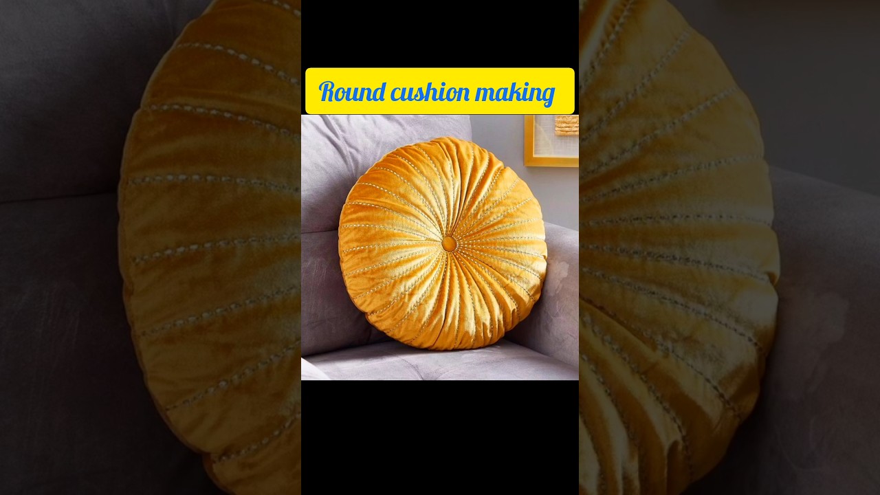 diy cushion making at home /how to make round pillow #roundpillow #roundcushion