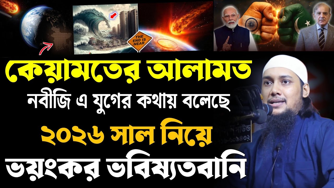 কেয়ামতের আলামত ! নবীজি এই জামানার কথায় বলে গেছেন ! ২০২৬ সালে যা ঘটবে ! আবু ত্বহা মুহাম্মদ আদনান