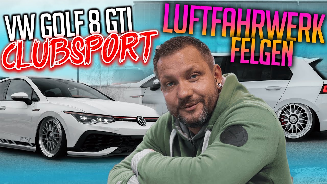VW Golf 8 GTI Clubsport - Luftfahrwerk & Felgen ✖ Top Secret Tuning