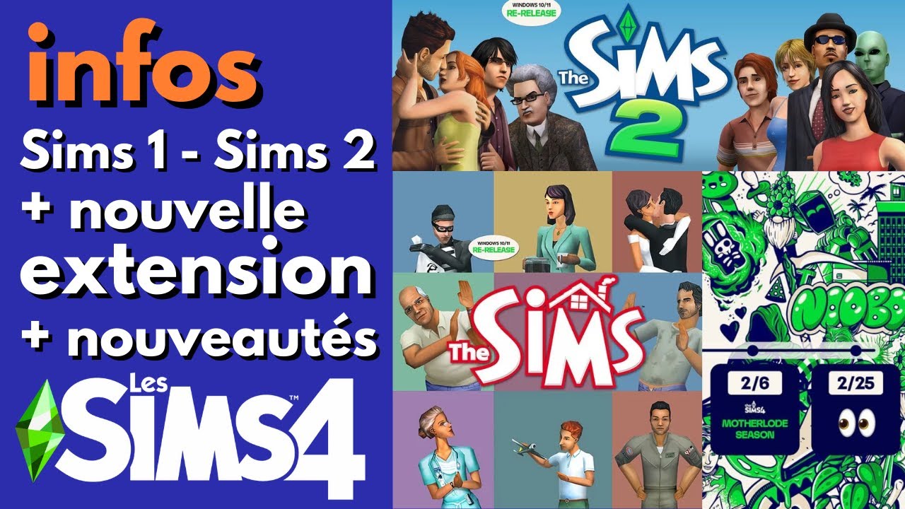 Retour des Sims 1, Les Sims 2, EXTENSION et NOUVEAUTÉS dans Les Sims 4 : hype 😍 ou déception 😕 ?