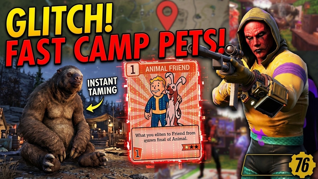 FALLOUT 76 GLITCH HOW TO GET CAMP PETS FAST