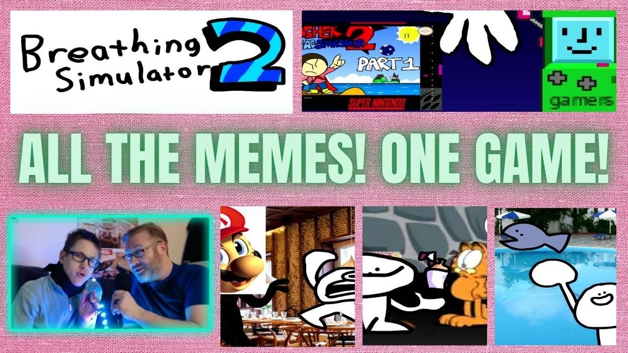 There are 42 endings - Breathing Simulator 2 #memes #mario #garfield