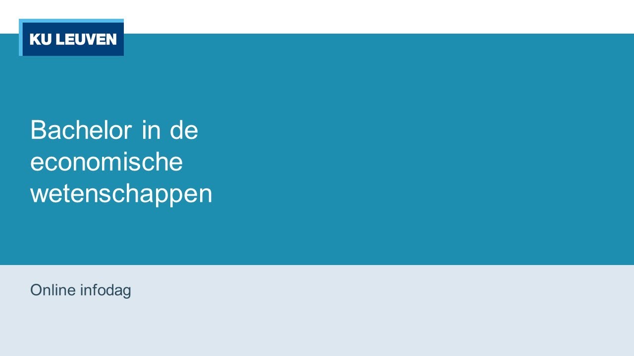Bachelor economische wetenschappen KU Leuven (Leuven)