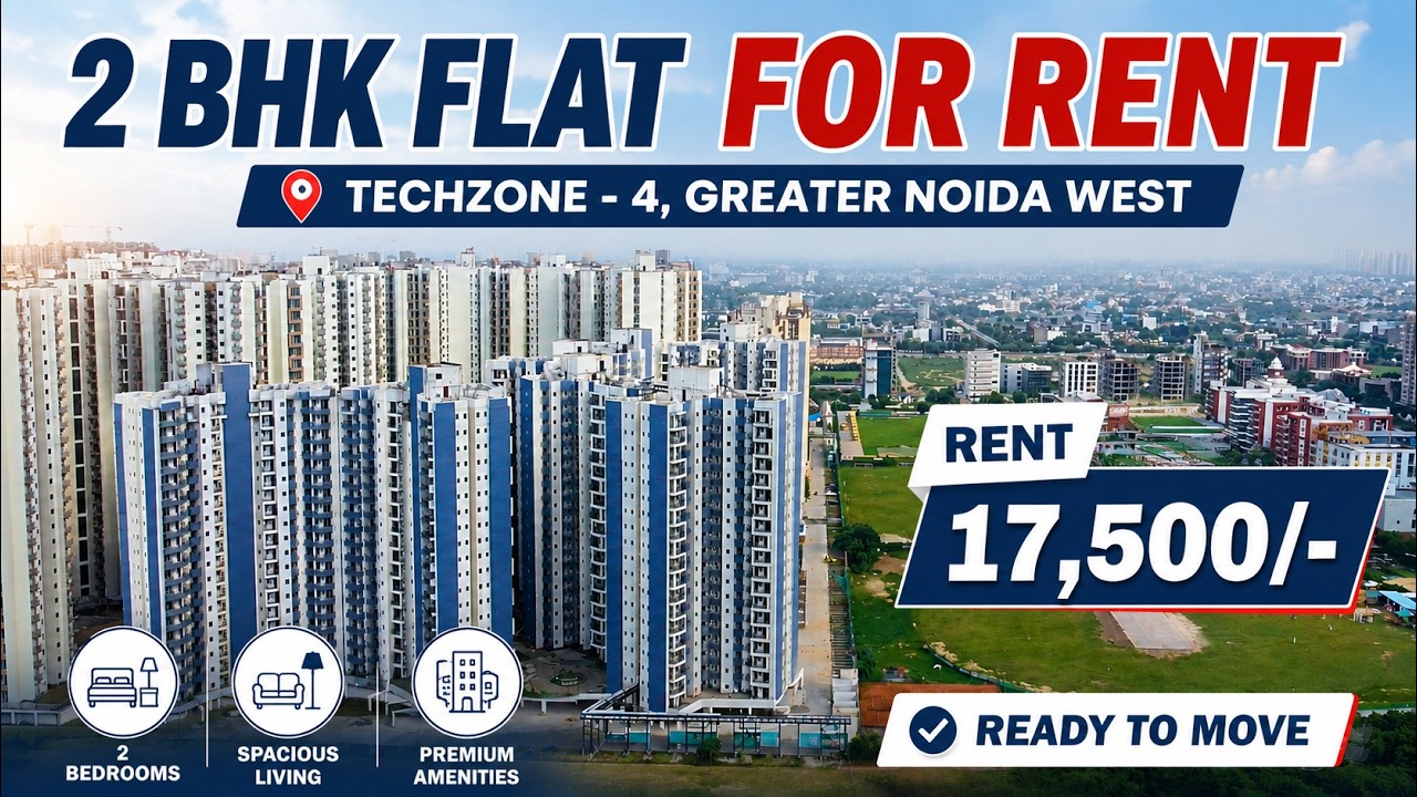 Flat For Rent in Noida Extension | Amarpali Dream Valley  | 2 BHK Apartment | Ready To Move