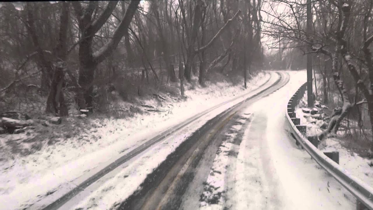 Driving Baltimore Maryland in the Snow