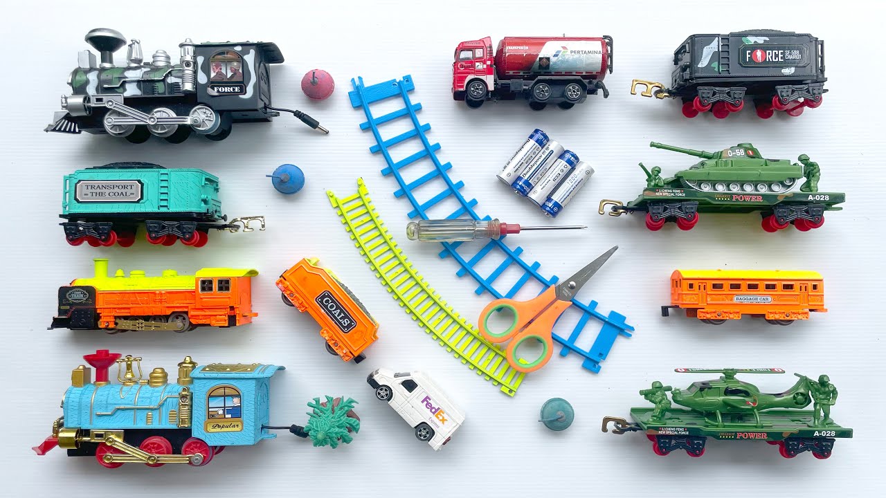 Unboxing Dan Merakit Mainan Kereta Api Uap,Kereta Api Classic, Military Train, Army Train, Rail king
